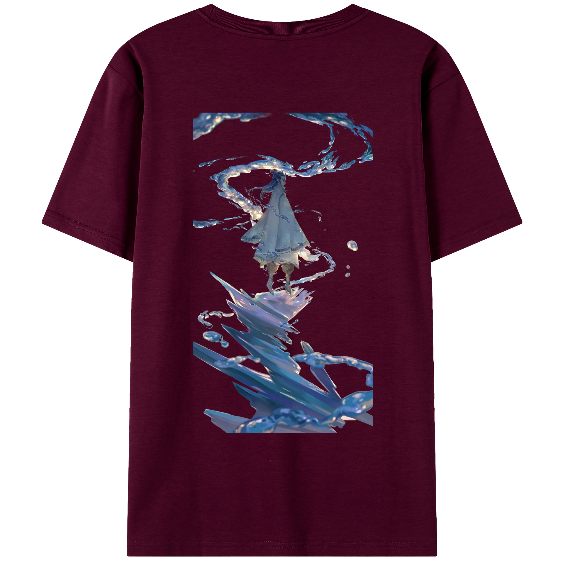 （画像用） Ne Zha 2 ナタ 魔童の大暴れ レディース半袖Tシャツ(バックプリント)